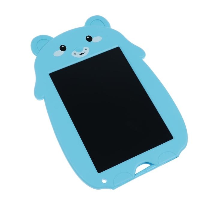 Планшет для рисования и заметок Luazon Планшет для рисования и заметок Luazon "Медвежонок", 9", функция блокировки, синий