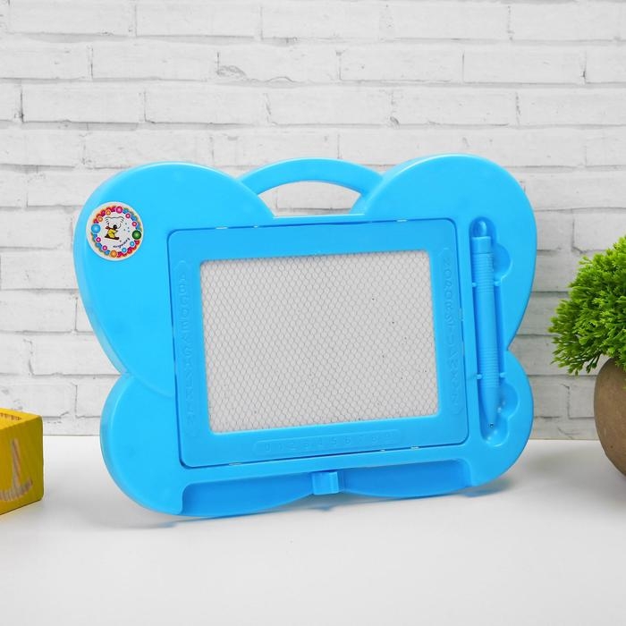 Доска для рисования магнитная «Бабочка» чёрная крошка, цвета МИКС Доска для рисования магнитная «Бабочка» чёрная крошка, цвета МИКС