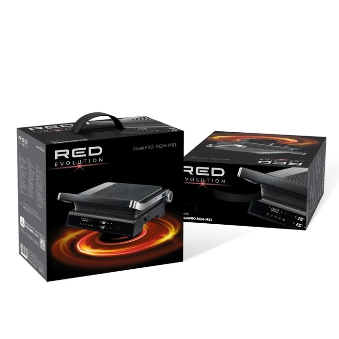 Гриль электрический RED EVOLUTION SteakPRO RGM-M81, 1950 Вт, антипригарное покрытие, чёрный Гриль электрический RED EVOLUTION SteakPRO RGM-M81, 1950 Вт, антипригарное покрытие, чёрный