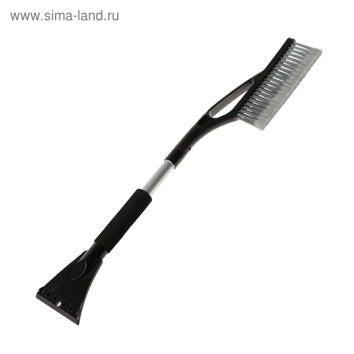 Щетка сметка TORSO, 69-88 см, со скребком, телескопическая, мягкая ручка, серый Щетка сметка TORSO, 69-88 см, со скребком, телескопическая, мягкая ручка, серый