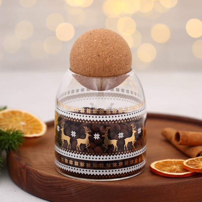 Новый год. Банка для хранения «Время чудес», 500 мл Новый год. Банка для хранения «Время чудес», 500 мл