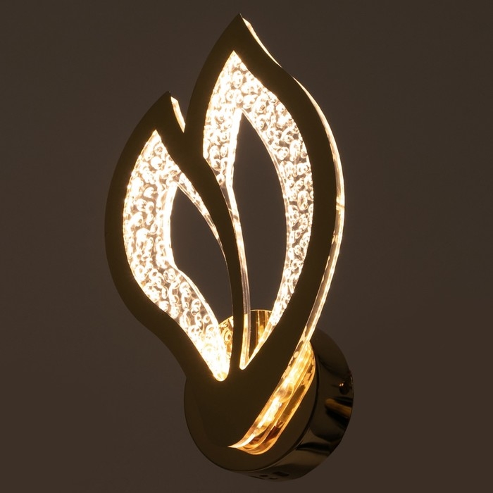 Бра 1830/1GD LED 24Вт 4000К хромированное золото 17х7,5х28 см