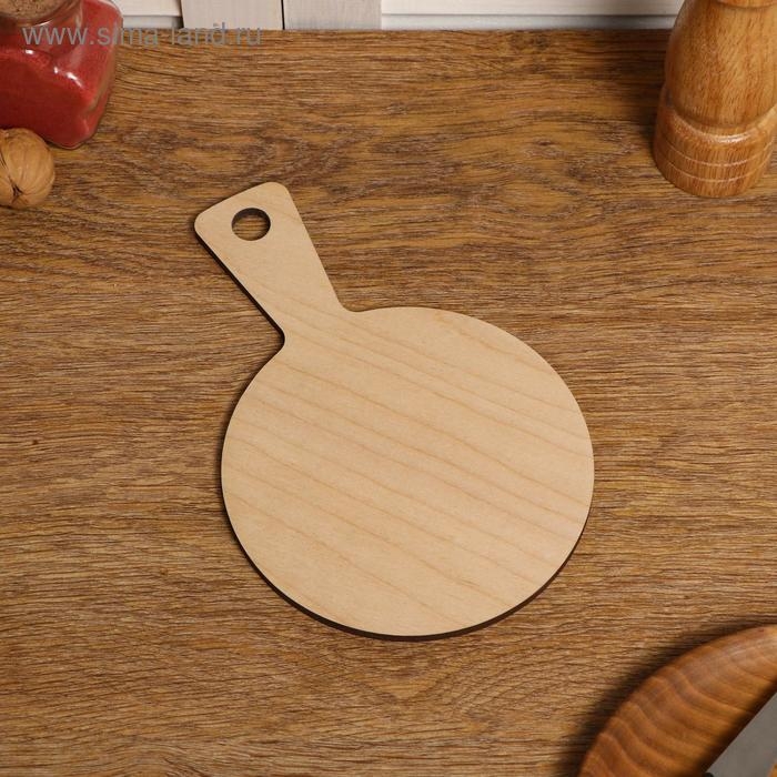 Доска разделочная двухсторонняя, круглая, с ручкой, 22×14.6×0.6 см Доска разделочная двухсторонняя, круглая, с ручкой, 22×14.6×0.6 см