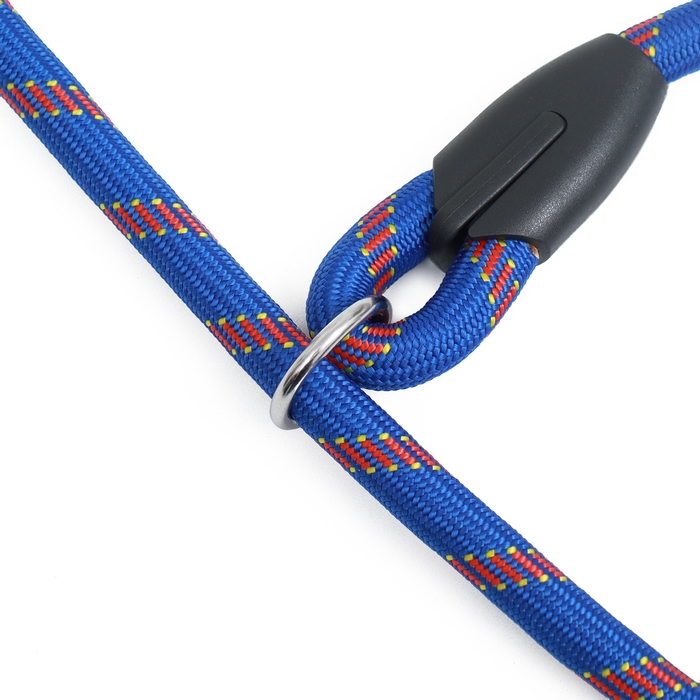 Ошейник - удавка для собак, 1,2 х 60 см, сине-красный Ошейник - удавка для собак, 1,2 х 60 см, сине-красный