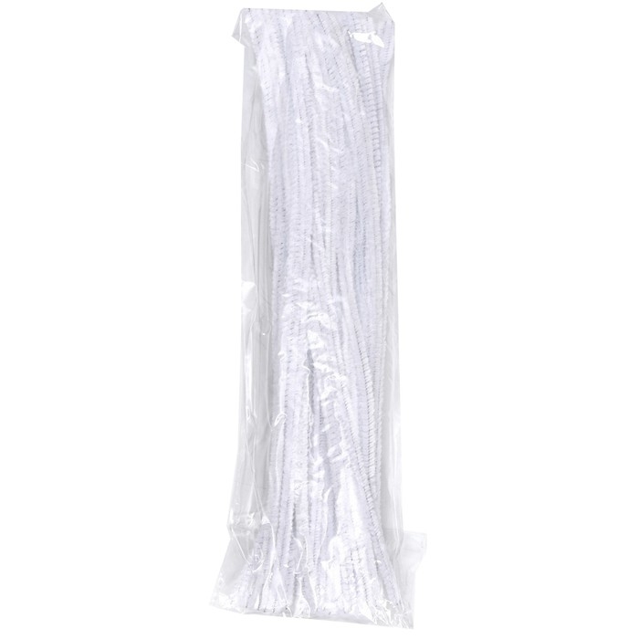 Проволока с ворсом для поделок и декора набор 50 шт., размер 1 шт. 30 × 0,6 см, цвет белый Проволока с ворсом для поделок и декора набор 50 шт., размер 1 шт. 30 × 0,6 см, цвет белый