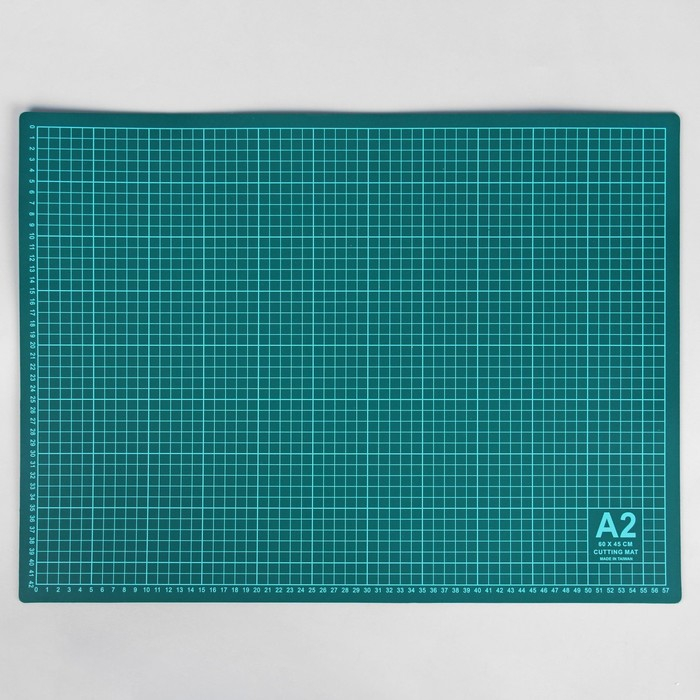 Мат для резки, 60 × 45 см, А2, цвет зелёный, DK-002 Мат для резки, 60 × 45 см, А2, цвет зелёный, DK-002