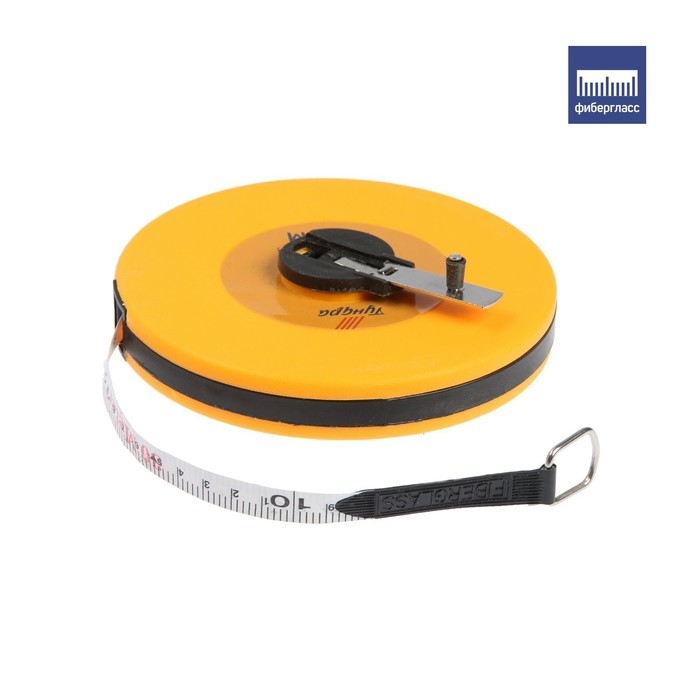 Рулетка геодезическая ТУНДРА, фиберглассовая лента, закрытый корпус, 30 м х 13 мм Рулетка геодезическая ТУНДРА, фиберглассовая лента, закрытый корпус, 30 м х 13 мм