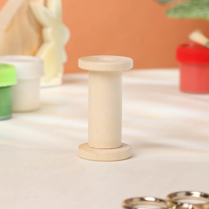 Заготовка для творчества Катушка 4 , 5,5хd3см, втулка 2см, отверстие 1см Заготовка для творчества Катушка 4 , 5,5хd3см, втулка 2см, отверстие 1см