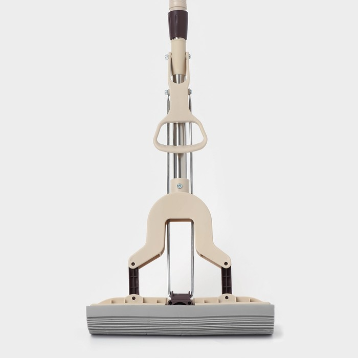 Швабра для мытья пола PVA Доляна, со складным отжимом, насадка 27×6 см, стальная составная телескопическая ручка 100(125) см Швабра для мытья пола PVA Доляна, со складным отжимом, насадка 27×6 см, стальная составная телескопическая ручка 100(125) см