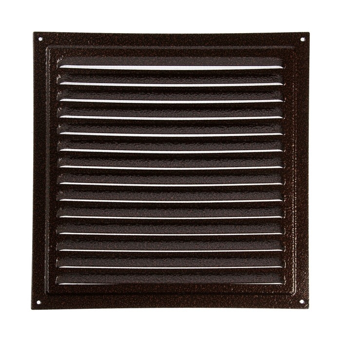 Решетка вентиляционная ZEIN Люкс РМ3030М, 300х300 мм, с сеткой, металлическая, медный антик Решетка вентиляционная ZEIN Люкс РМ3030М, 300х300 мм, с сеткой, металлическая, медный антик