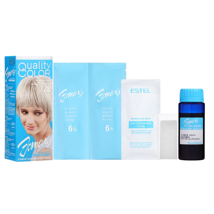 Гель-краска Estel тон № 128, полярно-серебристый Гель-краска Estel тон № 128, полярно-серебристый