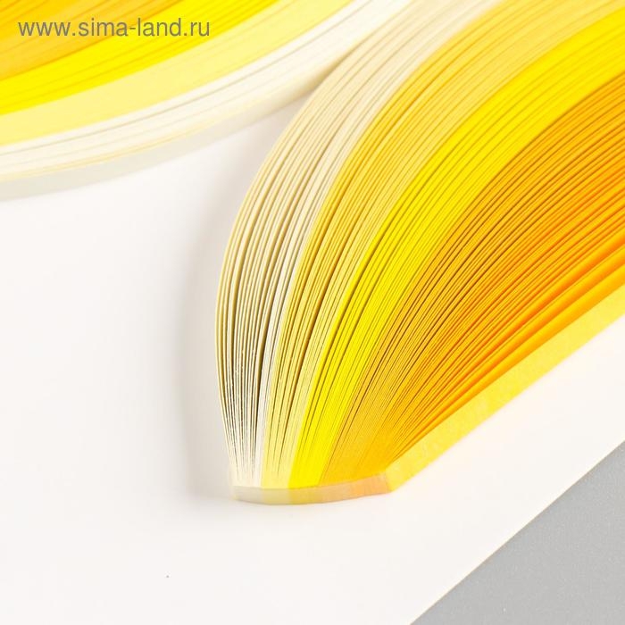 Полоски для квиллинга 100 полосок плотность 120 гр Полоски для квиллинга 100 полосок плотность 120 гр "Жёлтый градиент" ш. 0,5 см дл. 39 см