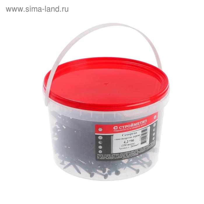 Саморез 4,2х 90 гипрок-дерево, ведро, уп. 250 шт. Саморез 4,2х 90 гипрок-дерево, ведро, уп. 250 шт.