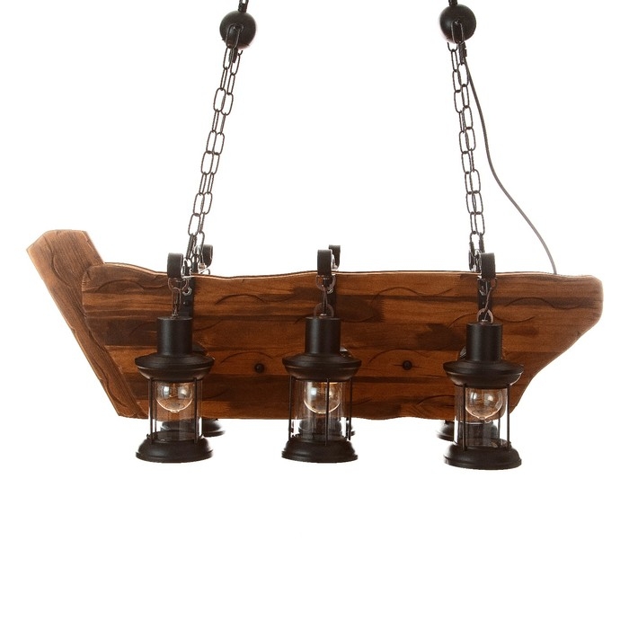 Люстра Люстра "Баркас" 6хЕ27 40Вт черный 90х100 см