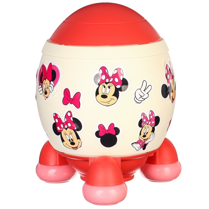 Копилка ракета с набором наклеек, 22,5 см х 18,5 см х 17,5 см Копилка ракета с набором наклеек, 22,5 см х 18,5 см х 17,5 см "Мышка", Минни Маус