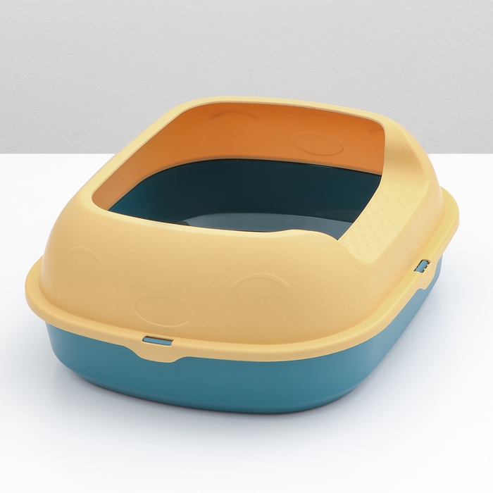 Туалет с бортом 46 х 38 х 18 см, голубой Туалет с бортом 46 х 38 х 18 см, голубой