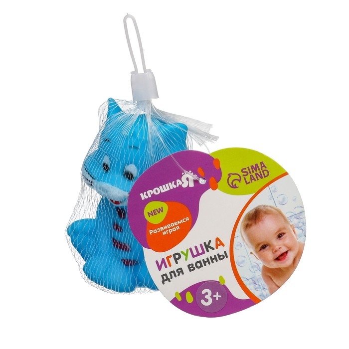 Резиновая игрушка для ванны «Котик», с пищалкой, 1 шт, цвет МИКС, Крошка Я Резиновая игрушка для ванны «Котик», с пищалкой, 1 шт, цвет МИКС, Крошка Я