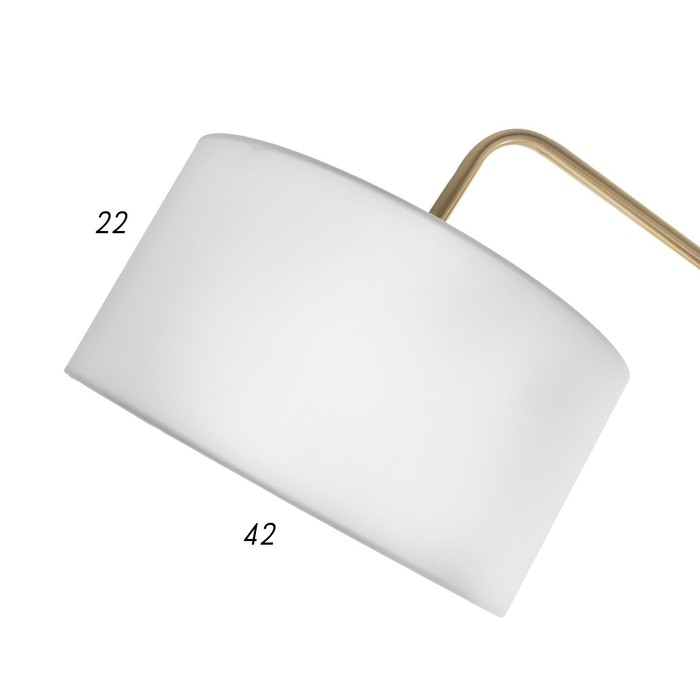 Торшер 19067/1 E27 40Вт черно-золотой 110х35х195 см