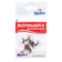 Мормышка вольфрам Marlin's Мураш №2, 3.5 мм, 0.65 г, цвет черный, 10 шт