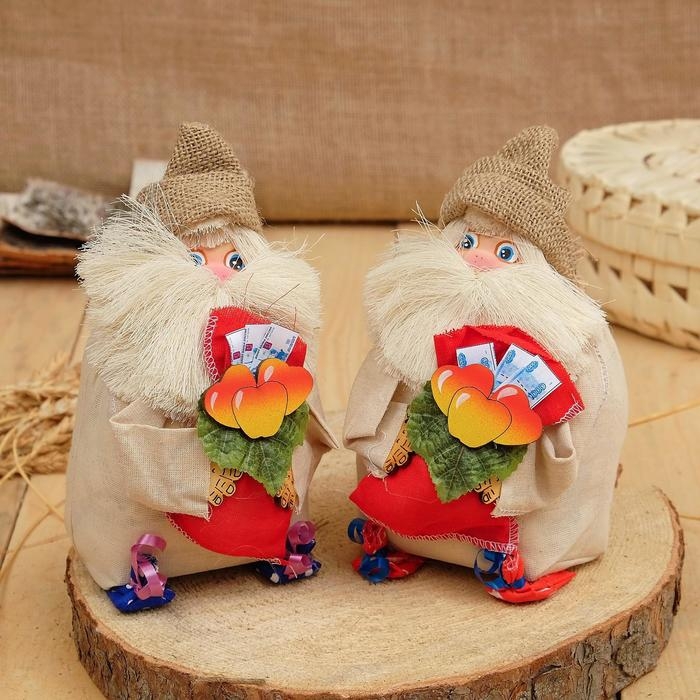 Оберег-домовой Оберег-домовой "Андрейка с мешком", 19х15х15 см, микс