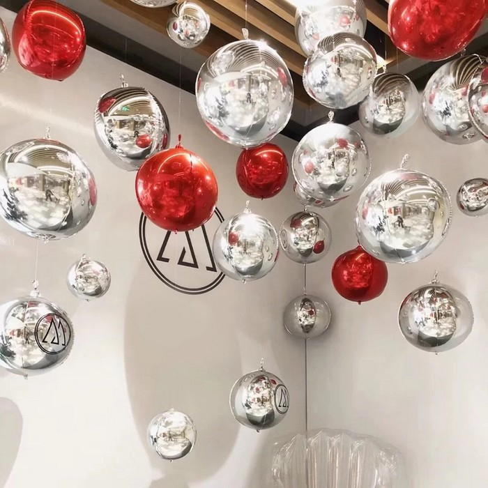 Шар фольгированный 32" &laquo;Сфера&raquo;, цвет серебряный