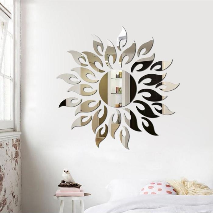 Наклейки интерьерные Наклейки интерьерные "Солнце", зеркальные, декор на стену, панно 50 х 50 см, 26 эл