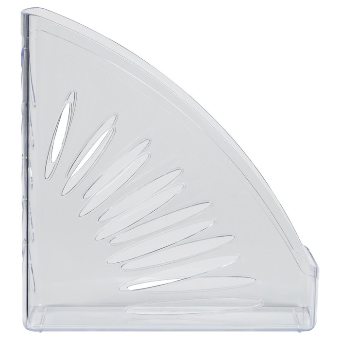 Лоток для бумаг вертикальный СТАММ  Лоток для бумаг вертикальный СТАММ "Тропик", прозрачный, ширина 110мм