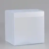 Складная прозрачная коробка из PVC, для упаковки подарков, матовая 10&times;10&times;10 см