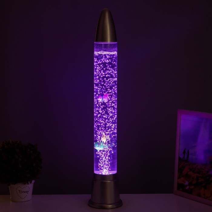 Светильник  Светильник "Ракета" LED, лава, аквариум, h=70 см