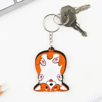 Брелок для ключей деревянный &laquo;Корги перевернутая&raquo;, 4,7 х 6 см