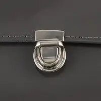 Застёжка для сумки TEIRA, металлическая, 11.9 г, 2.7&times;2 см, цвет серебряный