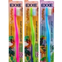 Детская зубная щетка EXXE school 6-12 лет, мягкая