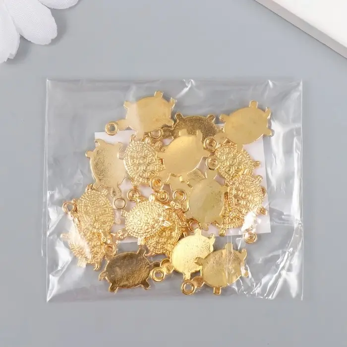 Сувенир металл подвеска Сувенир металл подвеска "Золотая черепаха" микро 1,1х1,8 см