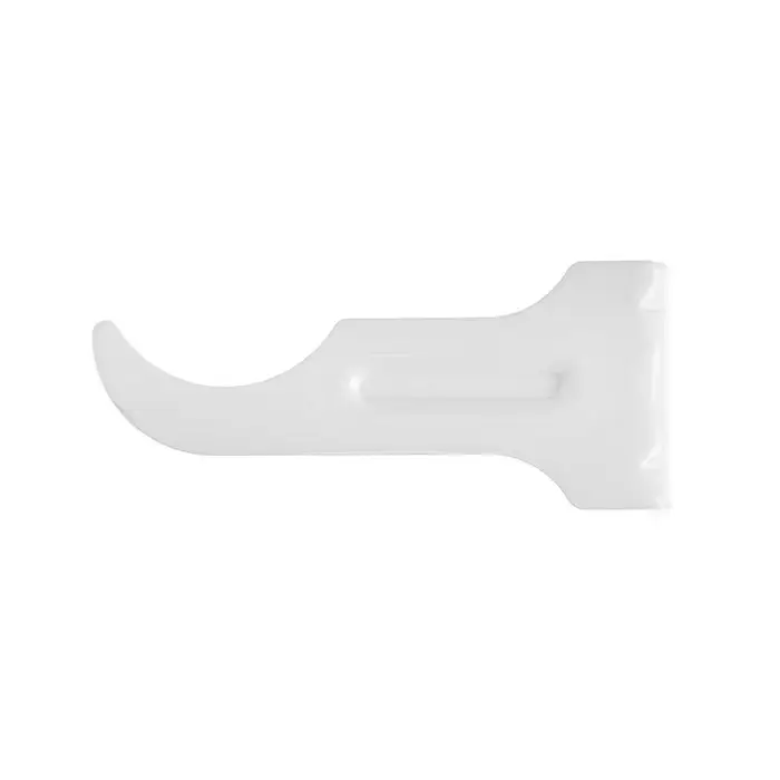 Кронштейн для радиатора левый, полимер, цвет белый Кронштейн для радиатора левый, полимер, цвет белый