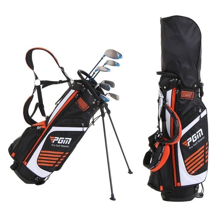 Сумка для гольфа PGM GOLF MASTERS, 14 отверстий 21х26 см, с подставкой, оранжевый Сумка для гольфа PGM GOLF MASTERS, 14 отверстий 21х26 см, с подставкой, оранжевый