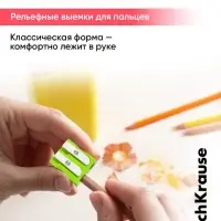 Точилка пластиковая ErichKrause EasySharp Duo, Reef, МИКС