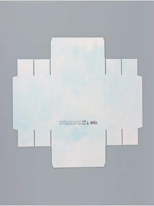 Коробка подарочная &laquo;Зайчики&raquo;, новогодняя, с крышкой, 20&times;20&times;6 см, белая