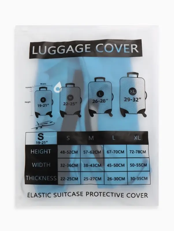 Чехол для чемодана &laquo;Самолеты&raquo;, 20", голубой