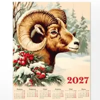 Календарь 2027, настенный, А1 &laquo;Ретро&raquo;