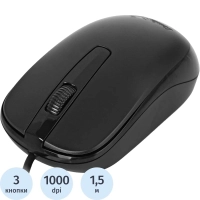 Мышь компьютерная Genius DX-120, Optical, USB, 1000dpi, Black, 31010010400