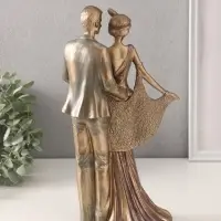 Фигурка полистоун &laquo;Пара в костюмах 20-30-х годов&raquo;, 17&times;9&times;31.5 см