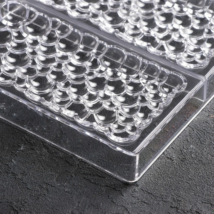 Форма для шоколада и конфет KONFINETTA «Воздушный», 3 ячейки, 27,5×17,5×2,5 см, ячейка 15,3×7,5×0,8 см Форма для шоколада и конфет KONFINETTA «Воздушный», 3 ячейки, 27,5×17,5×2,5 см, ячейка 15,3×7,5×0,8 см