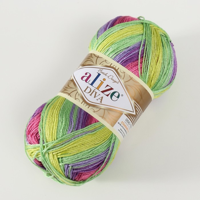 Пряжа для вязания спицами, крючком ALIZE, Diva Batik, 100% микрофибра, 350 м/100 г, (3241) Пряжа для вязания спицами, крючком ALIZE, Diva Batik, 100% микрофибра, 350 м/100 г, (3241)