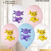 Воздушные шары латексные 14" &laquo;Лунтик&raquo;, набор 25 штук