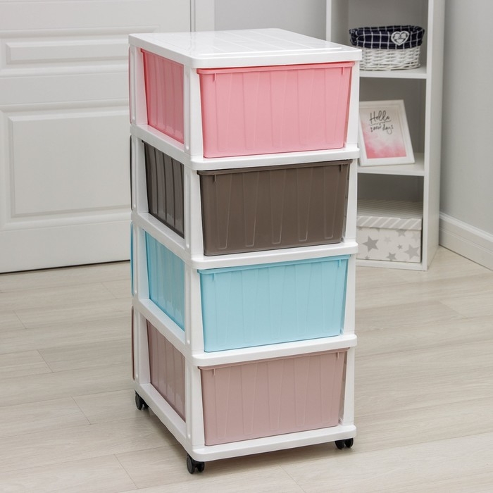 Комод 4-х секционный «Радуга», разноцветный Комод 4-х секционный «Радуга», разноцветный