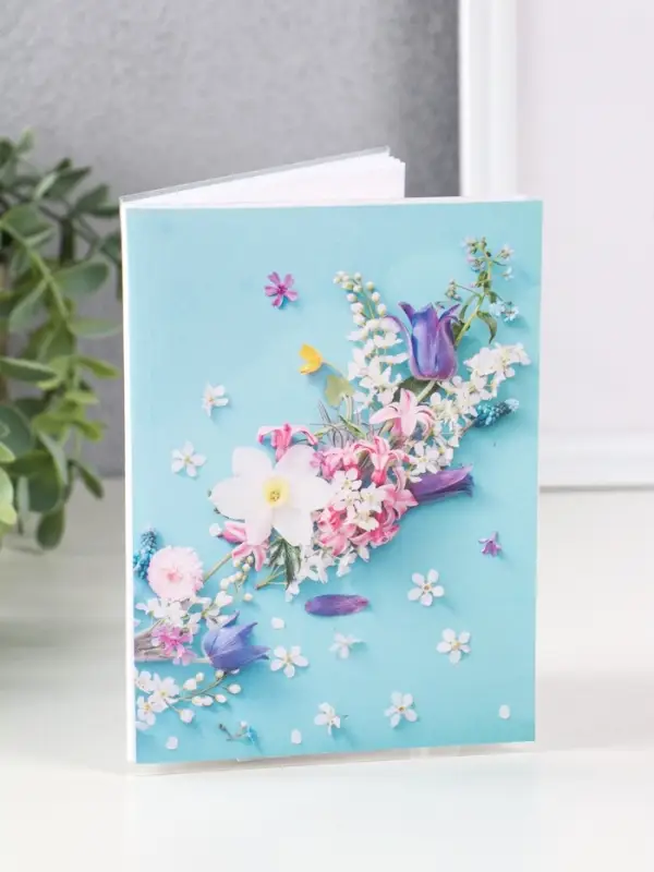 Фотоальбом 36 фото 10X15см, "Цветы", ПП карм.,мягкая обложка