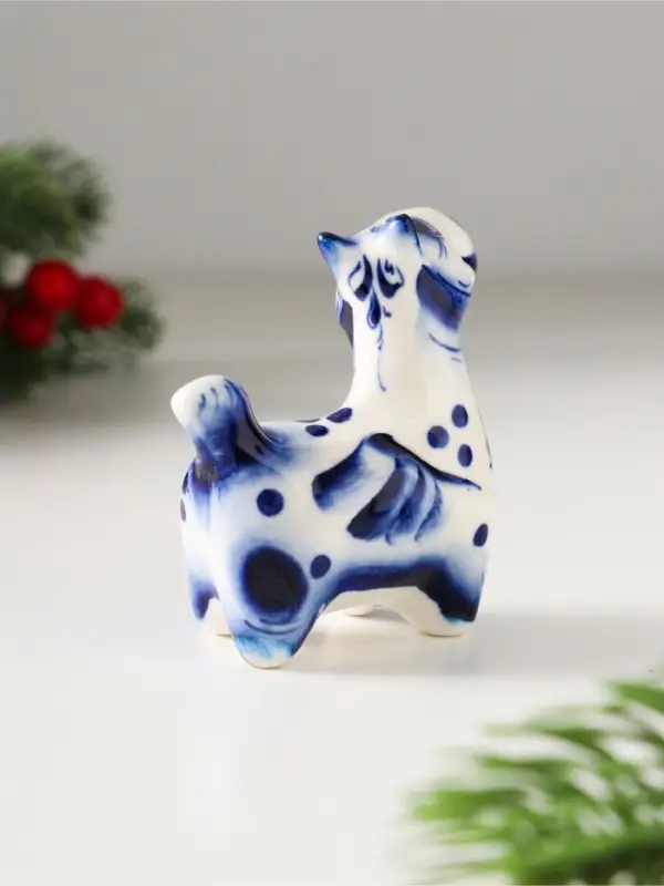 Сувенир Пегас, 7х6,5х3,5см, гжель