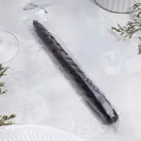 Свеча витая, 2.3&times;24.5 см, 5 ч, 50 г, чёрная