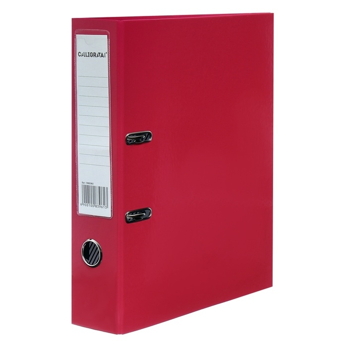 Папка-регистратор, Calligrata, А4, 75 мм, ламинированная, светлая вишня Папка-регистратор, Calligrata, А4, 75 мм, ламинированная, светлая вишня
