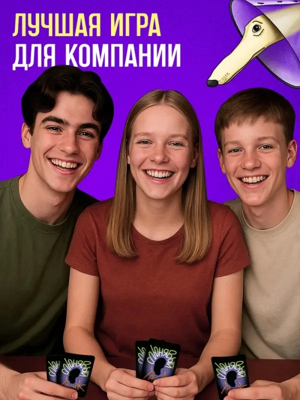 Настольная игра &laquo;Слюнявый тапок&raquo;, 54 карты, 8+